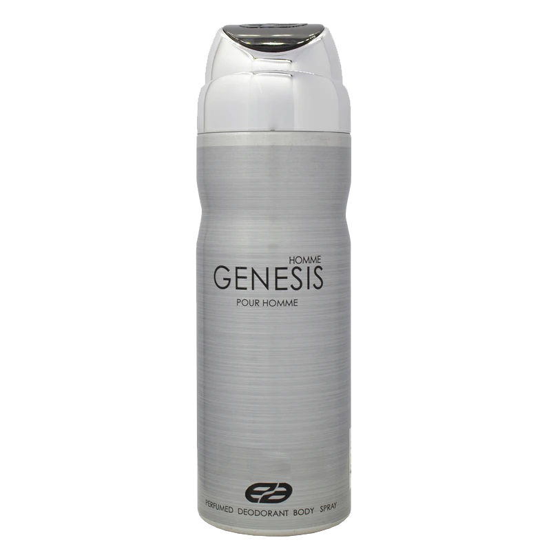 اسپری بدن جنسیس هوم عمادآرا (Emadara-Genesis Homme-Body-Spray 200ml) اسپری جنسیس نقره ای