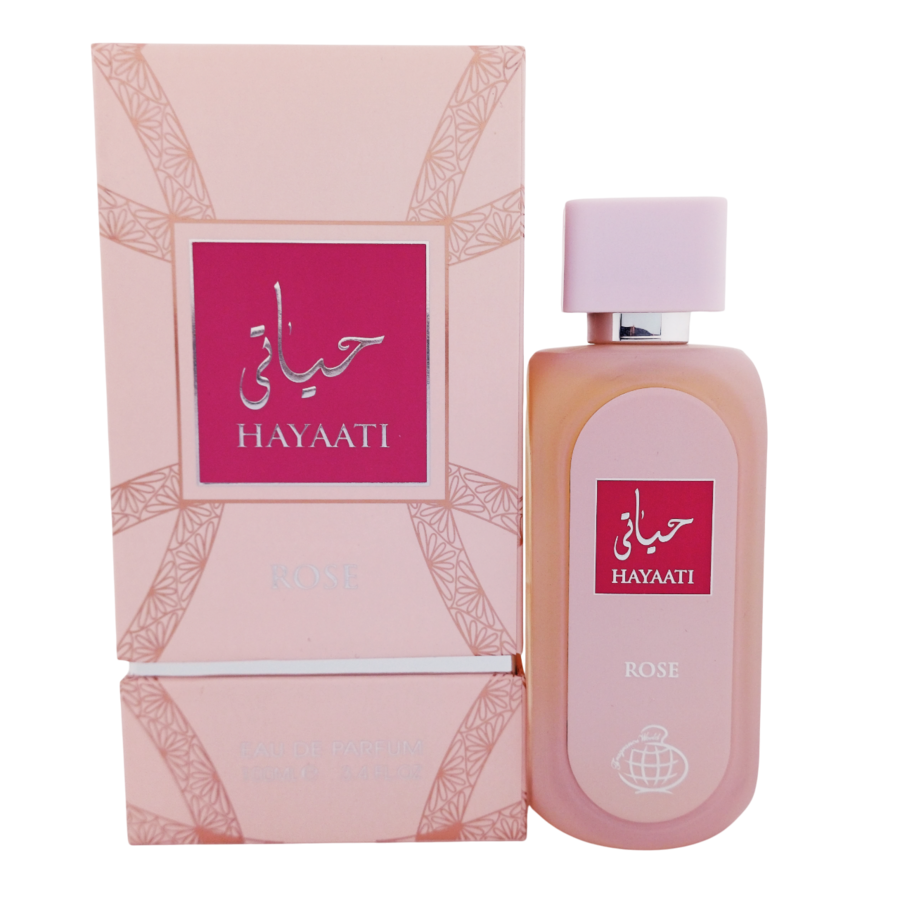 ادو پرفیوم حیاتی رز (حیاتی صورتی) از برند فراگرنس ورد (Fragrance World Hayati Rose EDP 100ml)