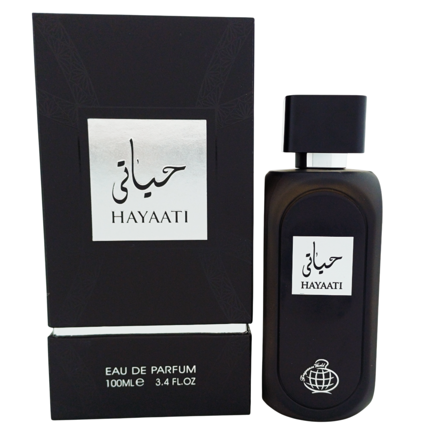 ادو پرفیوم حیاتی (حیاتی مشکی) از برند فراگرنس ورد (Fragrance World Hayaati EDP 100ml)