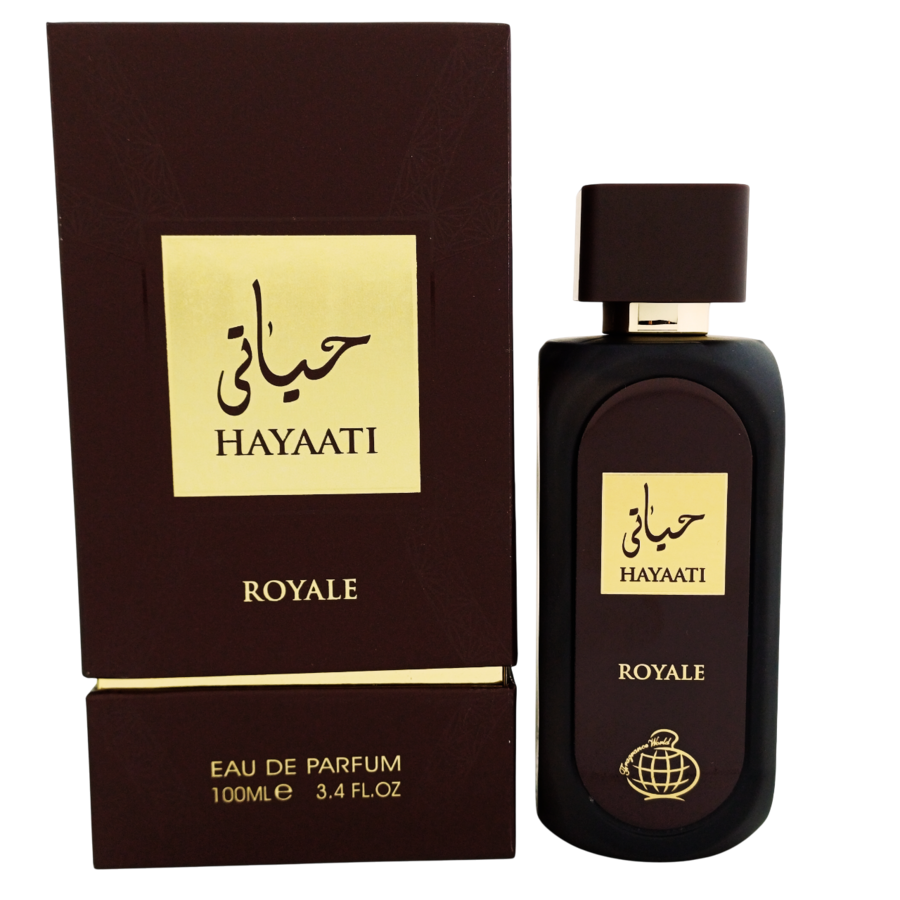 ادو پرفیوم حیاتی رویال (حیاتی قهوه‌ای) از برند فراگرنس ورد (Fragrance World Hayaati Royale EDP 100ml)