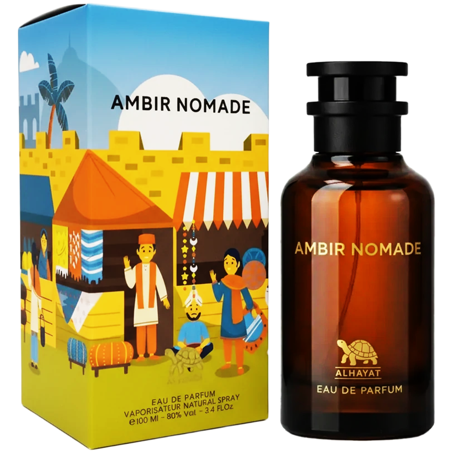 ادو پرفیوم امبیر نومد از برند الحیات (Alhayat Ambir Nomade EDP 100ml) امبر نومد الحیات