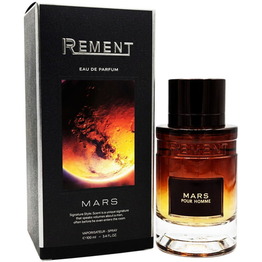 ادو پرفیوم مارس (مریخ) از کالکشن کهکشانی برند رمنت (Rement Galaxy Collection Mars Pour Homme EDP 100ml) مارس رمنت اورجینال