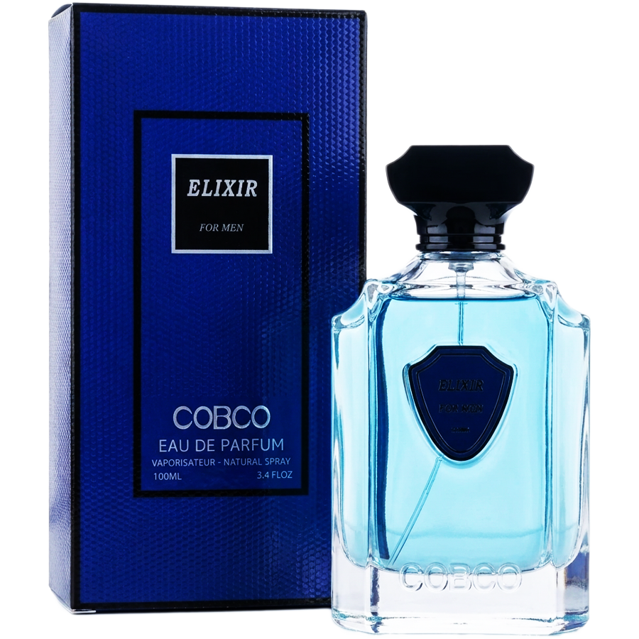 ادو پرفیوم الیکسیر فور من از برند کوبکو (Cobco Elixir for men EDP 100ml) الکسیر کوبکو اورجینال