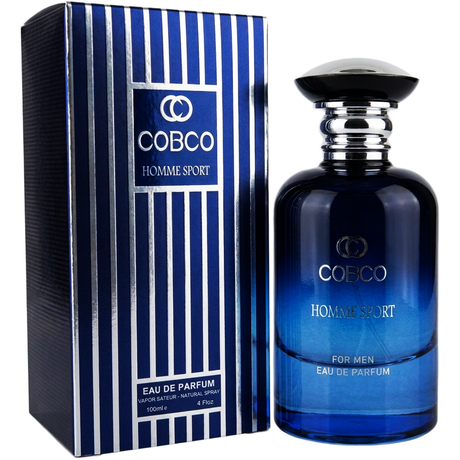 ادو پرفیوم هوم اسپرت از برند کوبکو (Cobco Homme Sport for men EDP 100ml) کوبکو هوم اسپرت اورجینال