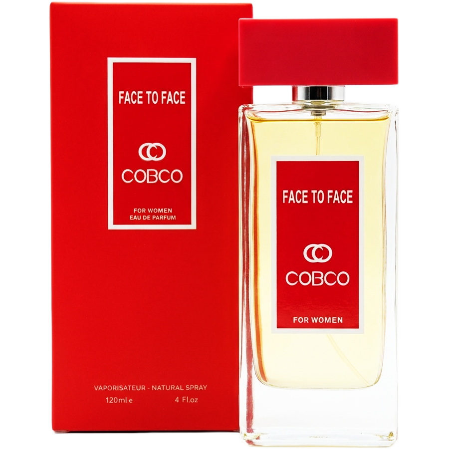 ادو پرفیوم فیس تو فیس زنانه از برند کوبکو (Cobco Face To Face for women EDP 120ml) فیس تو فیس زنانه کوبکو اورجینال