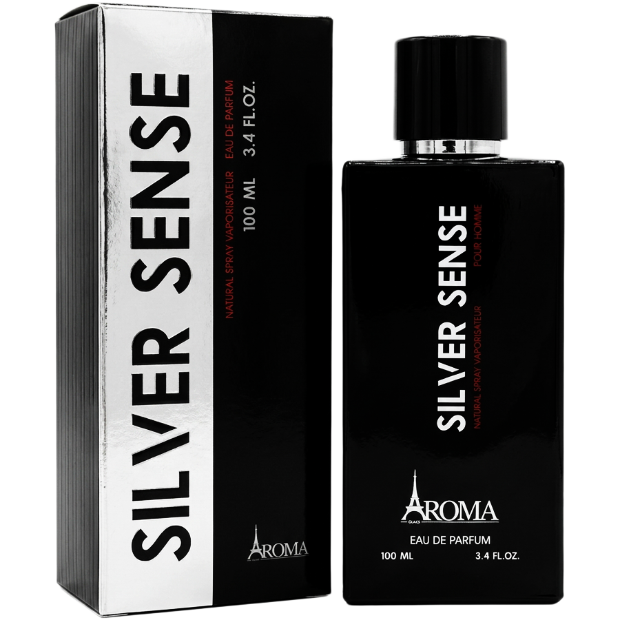 ادو پرفیوم سیلور سنس از برند آروما گلس (Aroma Glass Silver Sense EDP 100ml) سیلور سنت آروما گلس