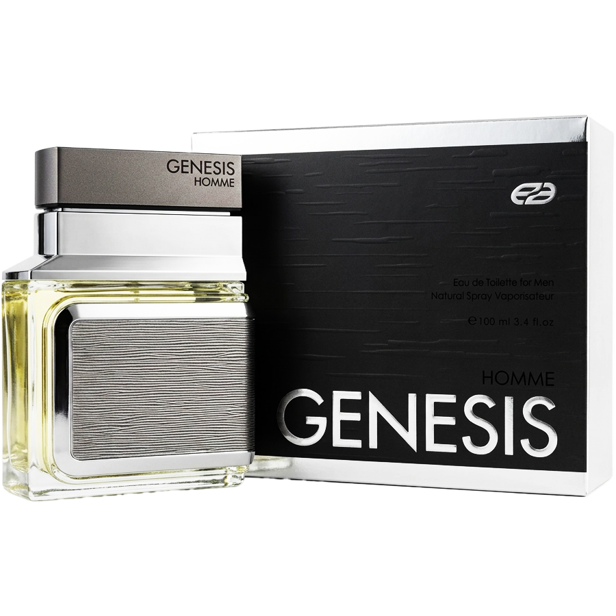 ادو تویلت جنسیس هوم از برند عماد آرا (Emad Ara Genesis Homme EDT 100ml) جنسیس نقره ای عماد آرا - جنسیس مردانه عماد آرا