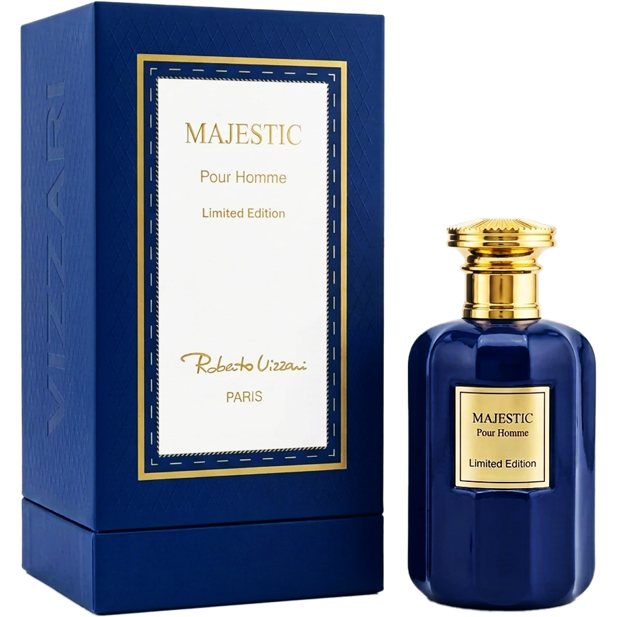 ادو پرفیوم مجستیک از لاین لیمیتد ادیشن برند روبرتو ویزاری (Roberto Vizzari Majestic Limited Edition EDP 100ml) مجستیک روبرتو ویزاری اورجینال