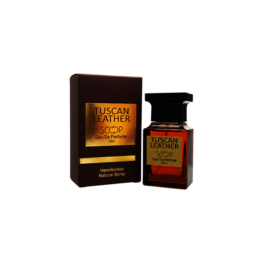 ادو پرفیوم 30میل توسکان لدر از برند اسکوپ (Scoop Tuscan Leather EDP 30ml) مینی ادکلن تام فورد توسکان لدر اسکوپ