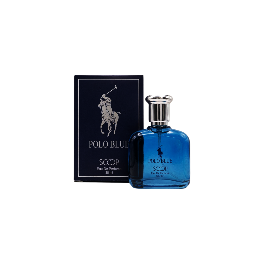 ادو پرفیوم 30میل پولو بلو از برند اسکوپ (Scoop Polo Blue EDP 30ml) مینی ادکلن پولو آبی اسکوپ - پولو بلو اسکوپ