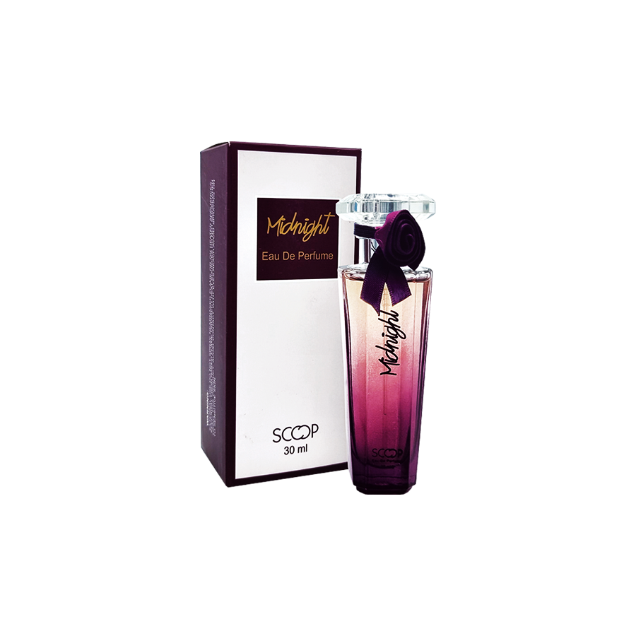 ادو پرفیوم 30میل میدنایت از برند اسکوپ (Scoop Midnight EDP 30ml) مینی ادکلن لنکوم ترزور میدنایت رز اسکوپ