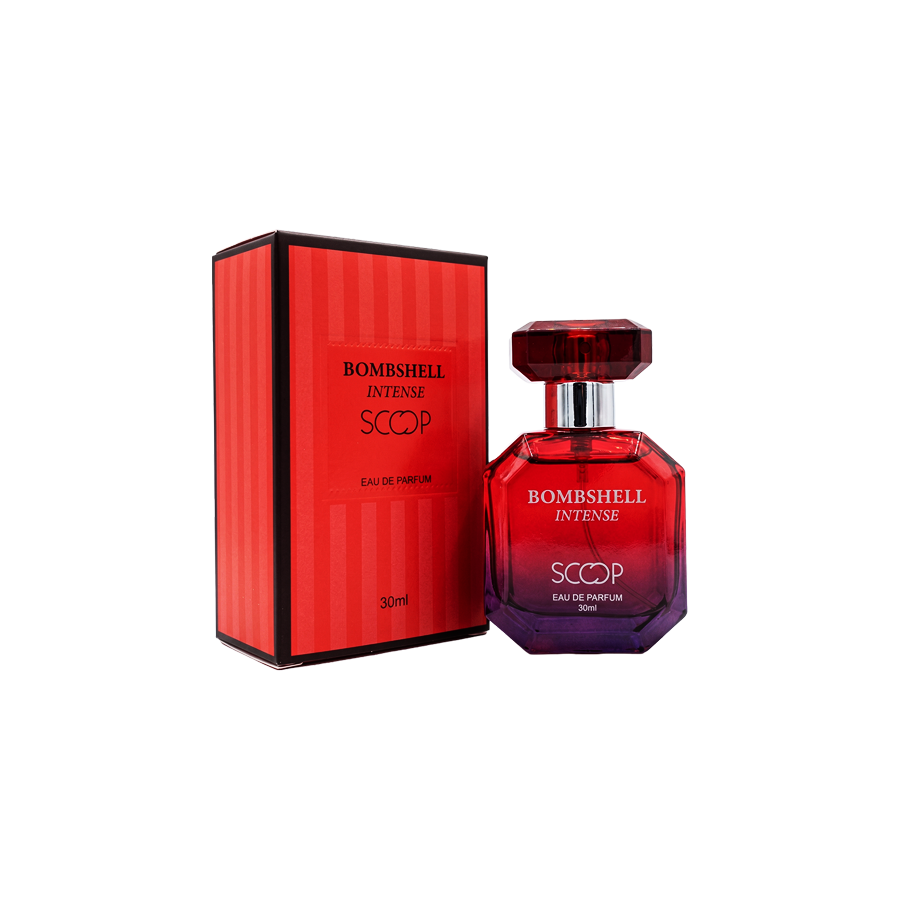 ادو پرفیوم 30میل بامبشل اینتنس از برند اسکوپ (Scoop Bombshell Intense EDP 30ml) مینی ادکلن ویکتوریا سکرت بامبشل اینتنس اسکوپ
