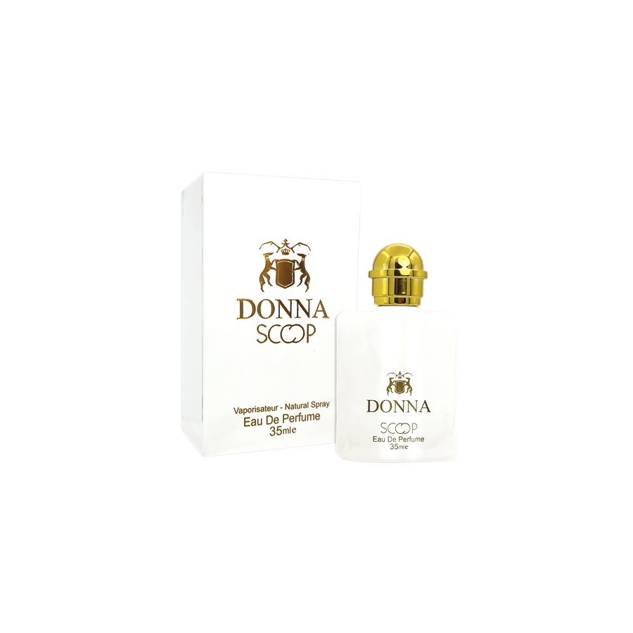 ادو پرفیوم 35میل دونا از برند اسکوپ (Scoop Donna EDP 35ml) مینی ادکلن تروساردی دونا اسکوپ