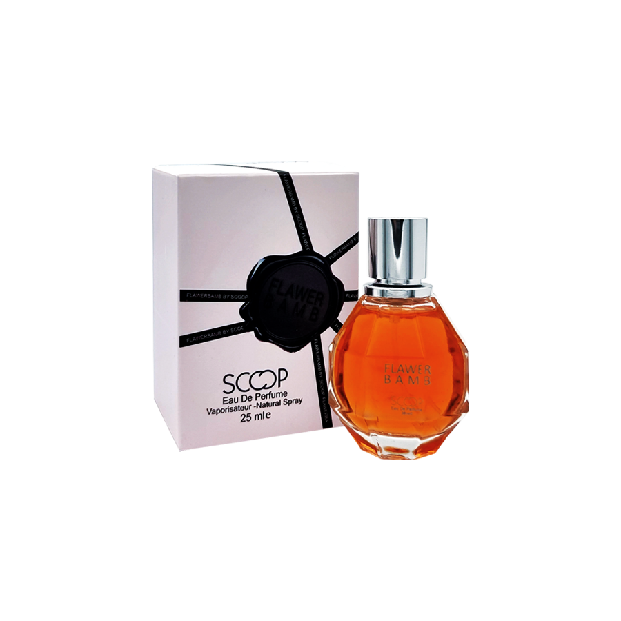 ادو پرفیوم 25میل فلاور بامب از برند اسکوپ (Scoop Flawer Bamb EDP 25ml) مینی ادکلن ویکتور اند رالف فلاور بامب اسکوپ - ویکتور اند رولف فلاور بمب اسکوپ