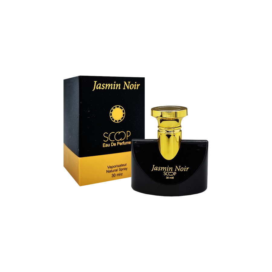 ادو پرفیوم 30میل جاسمین نویر از برند اسکوپ (Scoop Jasmin Noir EDP 30ml) مینی ادکلن بولگاری جاسمین نویر اسکوپ - بولگاری یاس مشکی اسکوپ
