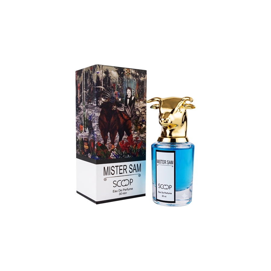 ادو پرفیوم 30میل مستر سم از برند اسکوپ (Scoop Mister Sam EDP 30ml) مینی ادکلن پنهالیگونز مستر سم اسکوپ - پنهالیگون مستر سام اسکوپ
