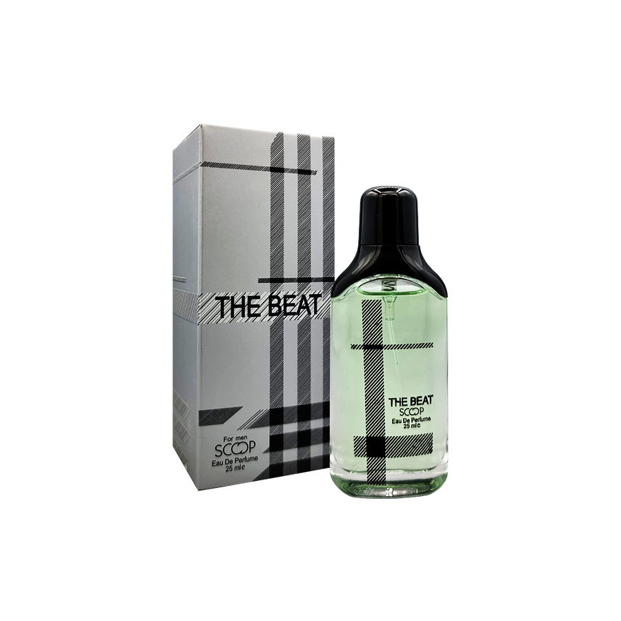 ادو پرفیوم 25میل د بیت مردانه از برند اسکوپ (Scoop The Beat for men EDP 25ml) مینی ادکلن بربری د بیت مردانه اسکوپ - باربری د بیت من اسکوپ