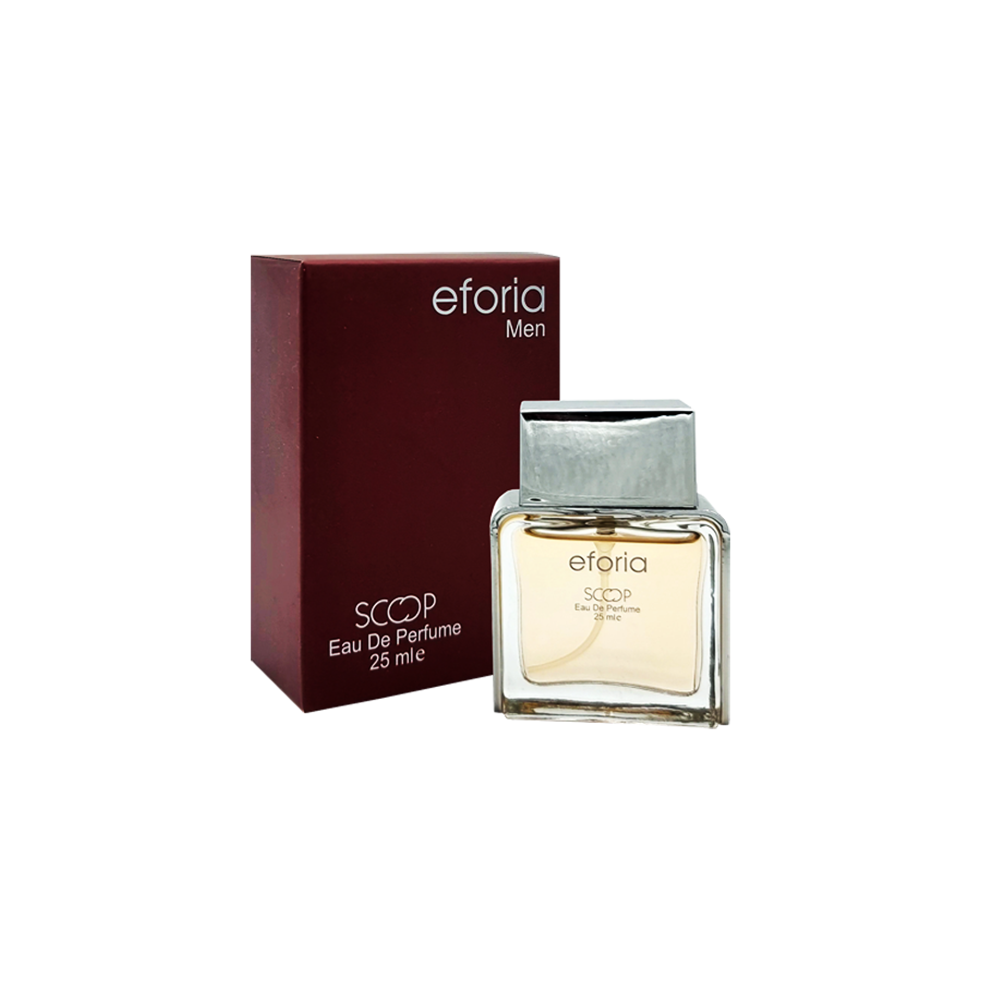 ادو پرفیوم 25میل ایفریا من از برند اسکوپ (Scoop Eforia Men EDP 25ml) مینی ادکلن ایفوریا مردانه اسکوپ - ایفوریا من اسکوپ