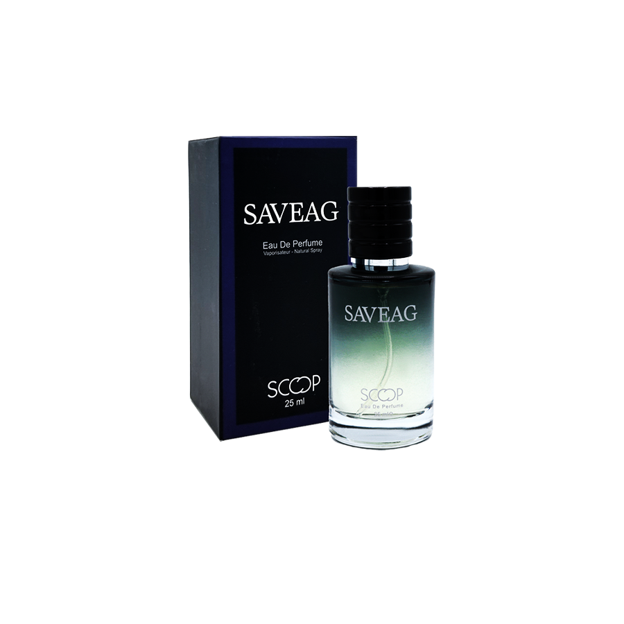 ادو پرفیوم 25میل ساواج از برند اسکوپ (Scoop Saveag EDP 25ml) مینی ادکلن دیور ساواج اسکوپ - ساوج اسکوپ