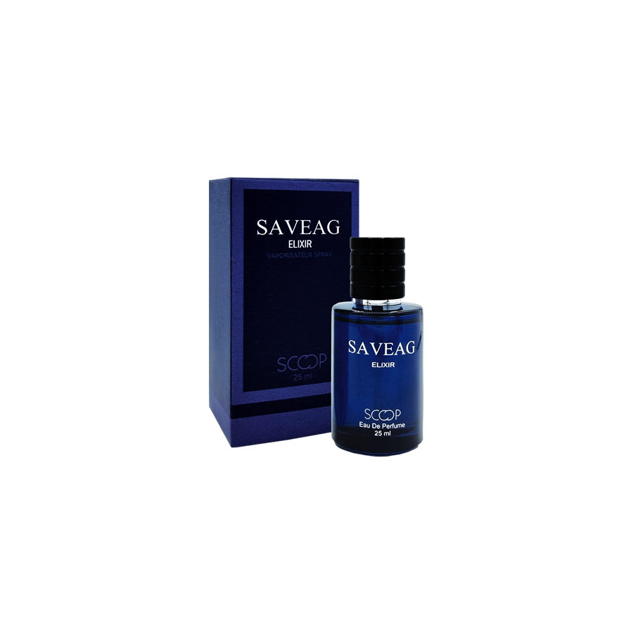 ادو پرفیوم 25میل ساواج الیکسیر از برند اسکوپ (Scoop Saveag Elixir EDP 25ml) مینی ادکلن دیور ساواج الکسیر اسکوپ - ساوج الیکسیر اسکوپ