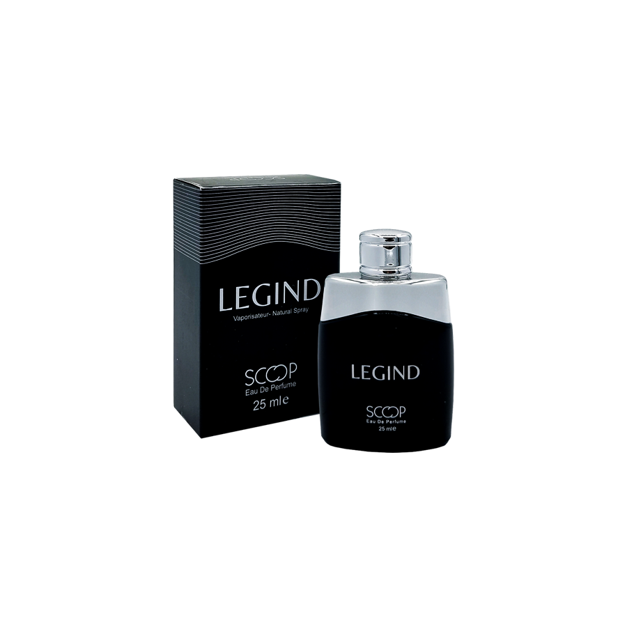 ادو پرفیوم 25میل لجیند از برند اسکوپ (Scoop Legind EDP 25ml) مینی ادکلن مونت بلانک لجند اسکوپ - مون بلان لجند اسکوپ