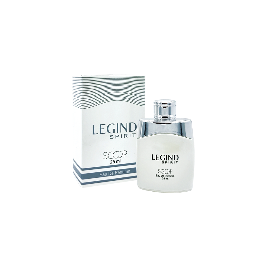 ادو پرفیوم 25میل لجیند اسپیریت از برند اسکوپ (Scoop Legind Spirit EDP 25ml) مینی ادکلن مونت بلانک لجند اسپیریت اسکوپ - مون بلان لجند اسپریت اسکوپ