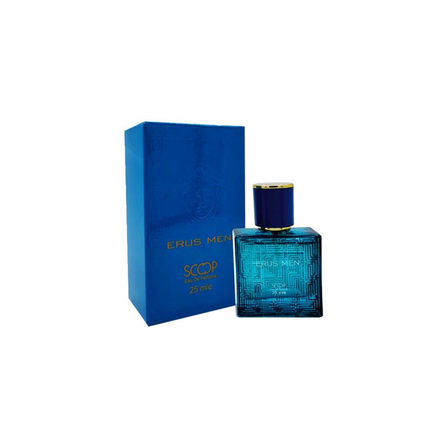 ادو پرفیوم 25میل اروس من از برند اسکوپ (Scoop Erus Men EDP 25ml) مینی ادکلن ورساچه اروس اسکوپ