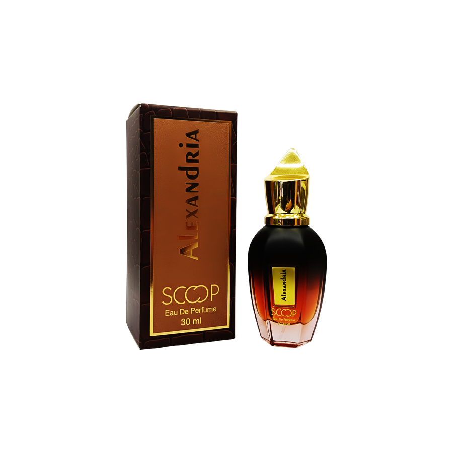 ادو پرفیوم 30میل الکساندریا از برند اسکوپ (Scoop Alexandria EDP 30ml) مینی ادکلن زرجوف الکساندریا اسکوپ - زرژف الکساندریا اسکوپ