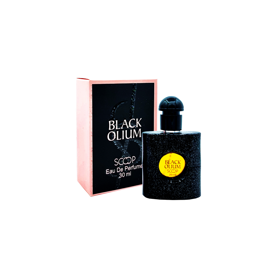 ادو پرفیوم 30میل بلک اولیوم از برند اسکوپ (Scoop Black Olium EDP 30ml) مینی ادکلن ایو سن لوران بلک اوپیوم اسکوپ