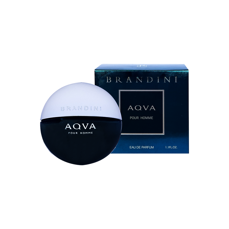 ادو پرفیوم 33میل آکوا پور هوم از برند برندینی (Brandini Aqva Pour Homme EDP 33ml) مینی ادکلن آکوا پور هوم برندینی - آکوا بولگاری برندینی