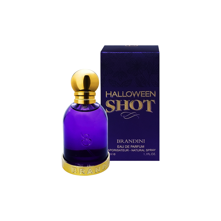 ادو پرفیوم 33میل هالووین شات از برند برندینی (Brandini Halloween Shot EDP 33ml) مینی ادکلن هالووین شات برندینی - برندینی هالووین شات