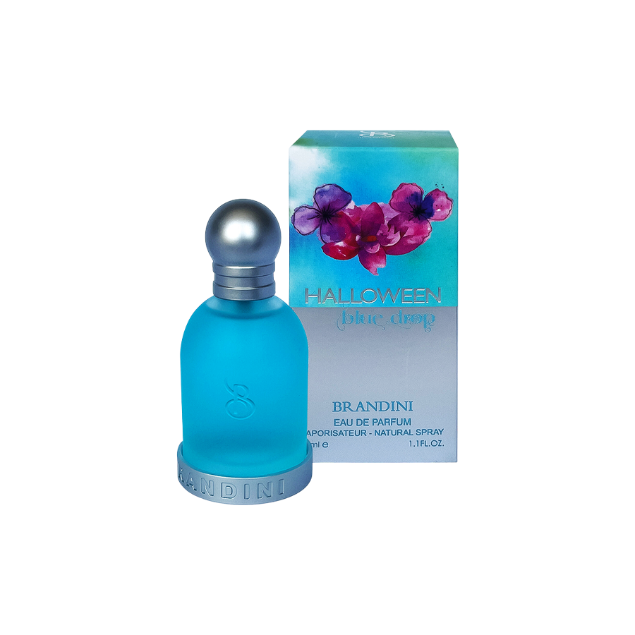 ادو پرفیوم 33میل هالووین بلو دراپ از برند برندینی (Brandini Halloween Blue Drop EDP 33ml) مینی ادکلن هالووین بلو دراپ برندینی - برندینی هالووین آبی