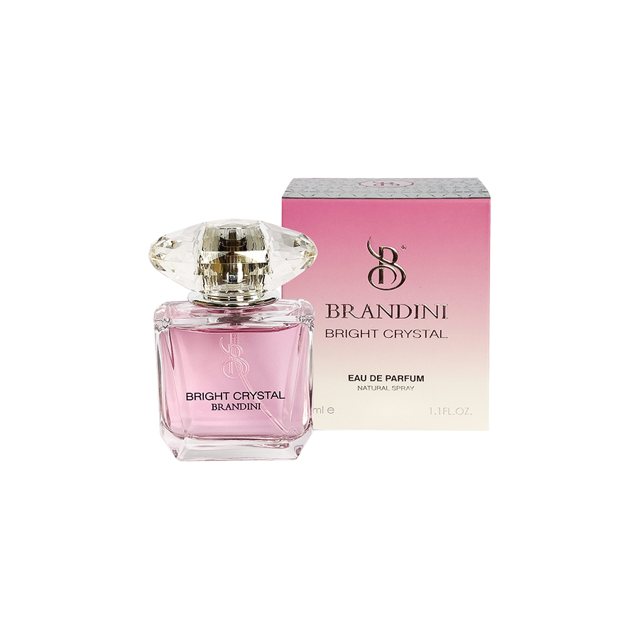 ادو پرفیوم 33میل برایت کریستال از برند برندینی (Brandini Bright Crystal EDP 33ml) مینی ادکلن ورساچه برایت کریستال برندینی - برندینی برایت کریستال - کریستال برایت برندینی