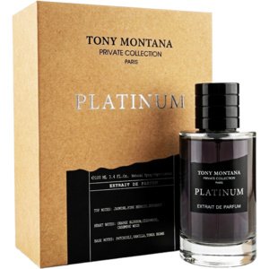 اکستریت د پرفیوم پلاتینیوم از کالکشن پرایوت تونی مونتانا (Tony Montana Private Collection Platinium Extrait De Parfum 100ml) پلاتینیوم تونی مونتانا اورجینال
