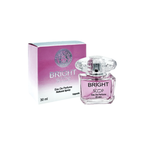 ادو پرفیوم 30میل برایت از برند اسکوپ (Scoop Bright EDP 30ml) مینی ادکلن ورساچه برایت کریستال اسکوپ - ورساچه صورتی اسکوپ