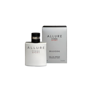ادو پرفیوم 33میل الور هوم اسپرت از برند برندینی (Brandini Allure Homme Sport EDP 33ml) مینی ادکلن الور هوم اسپرت برندینی - برندینی الور هوم اسپرت - الور برندینی