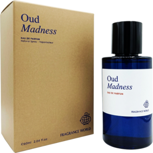 ادو پرفیوم عود مدنس از برند فرگرنس وارد (Fragrance World Oud Madness EDP 60ml) عود مدنس فراگرنس ورد - عود ماراکوجا فراگرنس ورد